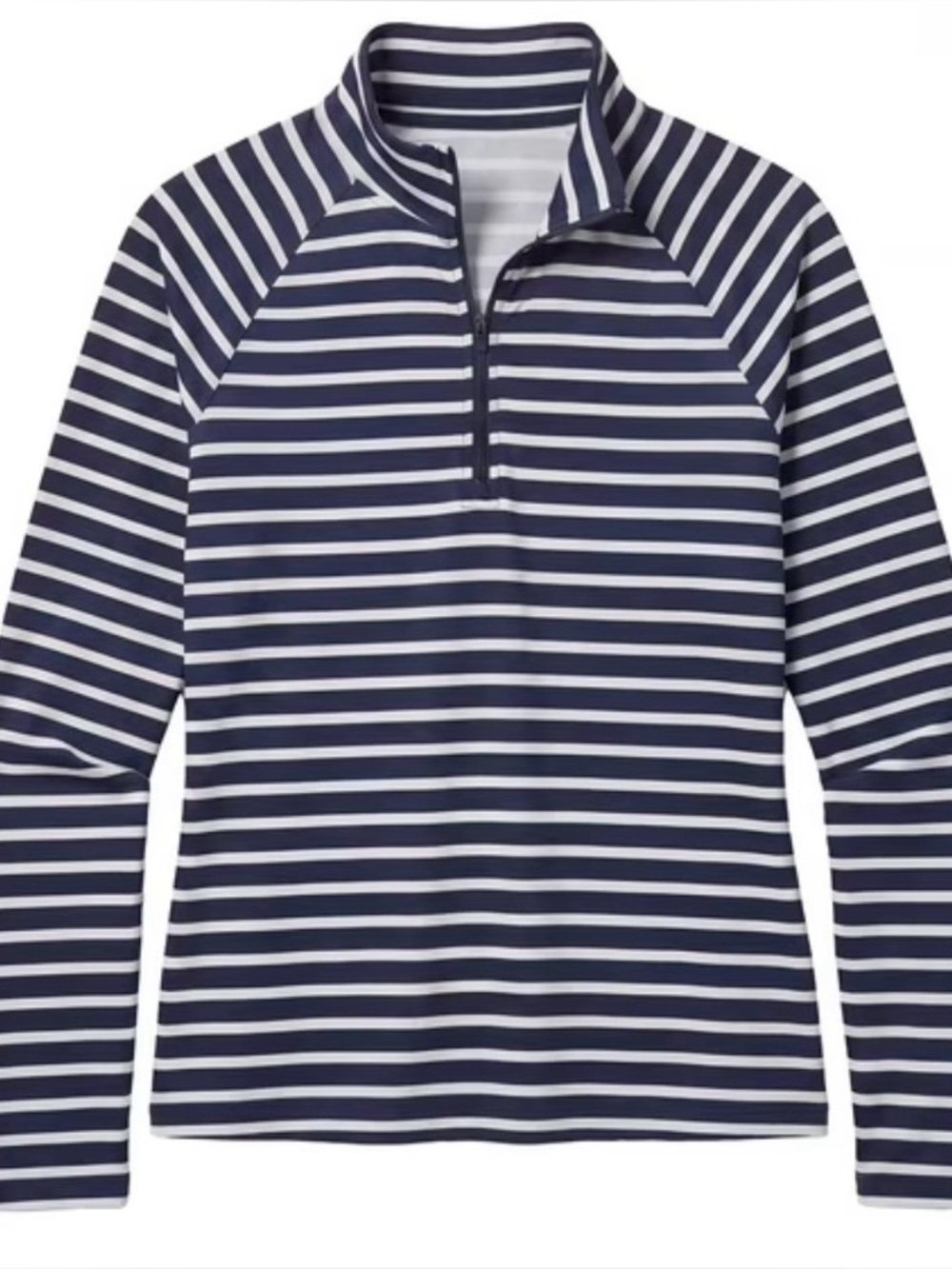 Lands' End Women's Quarter Zip Rashguard 4 Way Stretch/UPF 50/Moisture Wicking - Picture 7 of 10